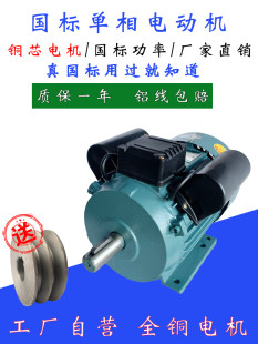 YY7144 гигабайт медь двойной электрический Позволять двигатель 220V Два этапа однофазный электрический машина двигатель 550 Вт 750 Вт/3 кВт