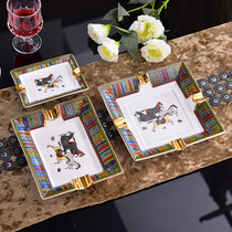 European-style Ashtrays Ceramic Home Living Room Upscale Extravaganza Luxury personality KTV Snow Ketchup Cylinders Home Trend