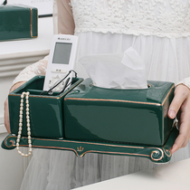 Home Minimalist Tea Table Restaurant Ceramic Cramers Paper Cramers Nordic Light Lavish Tissue Box Bedroom Living Room American