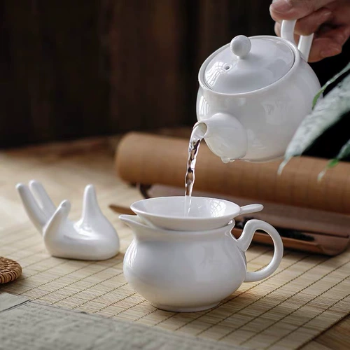 Трубка, чай Тегуаньинь, керамический чайный сервиз, мундштук с аксессуарами