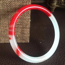 Golden silk jade bracelet natural jade bracelet fine strip jade bracelet jade bracelet Hetian jade bracelet