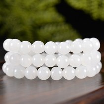 Xinjiang Hetian Jade sheep fat jade White Jade Kunlun white jade necklace