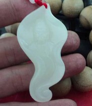 Natural jade Nuwa necklace pendant Afghan jade Lady Huan Niang jade pendant