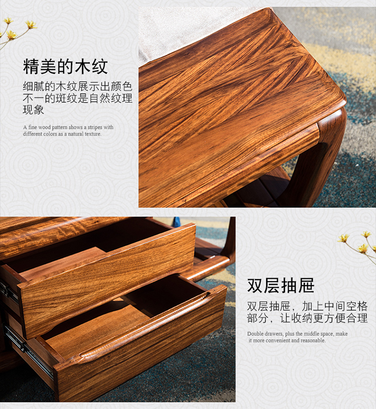 Bắc Âu Wujinmu nội thất sofa gỗ rắn Phòng khách hiện đại phong cách Trung Quốc sofa da rắn 123 kết hợp phòng khách - Ghế sô pha sofa tân cổ điển