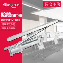 Sir Brother Hotel Hotel round hidden door closer Invisible door Hydraulic buffer concealed household automatic door closer