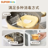 Стеклянный детский контейнер для хранения для прикорма, детская посуда, обеденная тарелка