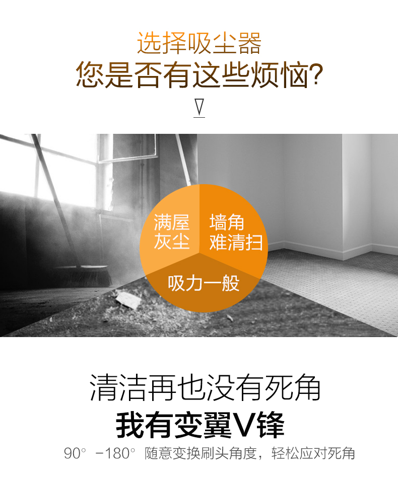 máy hút bụi hãng nào tốt Máy hút bụi gia đình Supor VCB30A-16 cầm tay mạnh mẽ cực kỳ êm ái Máy hút bụi ngang - Máy hút bụi máy hút bụi không dây philips