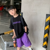 Летняя одежда, детская летняя тонкая футболка для мальчиков, короткий рукав, коллекция 2023