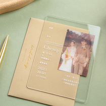 A resonance丨Wedding invitation acrylic wedding invitation wedding creative high-end invitation custom photo