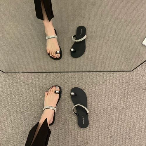 Слайдеры, тапочки, обувь, летние сандалии, французский стиль, коллекция 2023, изысканный стиль