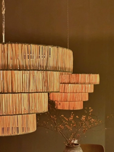 Японская ретро люстра, барный фонарь для кровати для гостиной