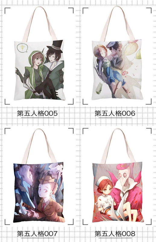 Tùy chỉnh anime thứ năm cá tính vải tote túi túi đeo vai nam và nữ sinh viên gia sư túi túi nhân dân tệ thứ cấp xung quanh - Carton / Hoạt hình liên quan hình dán sticker dễ thương