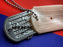 USGI DOG TAG identity tag silencer cover issued by the United States