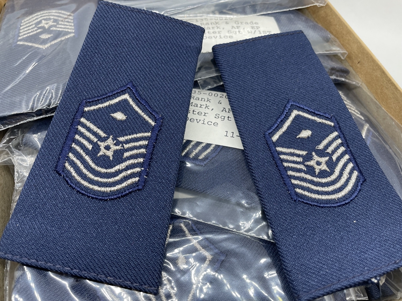 American Public Hair USAF E-8 2nd Class Army Chief Shoulder Badge