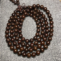 Old Sandalwood Authentic Little Leafy Purple Sandalwood Bracelet 108 Buddhist beads male and female bracelet 8mm Old material full of Venus Honolulu