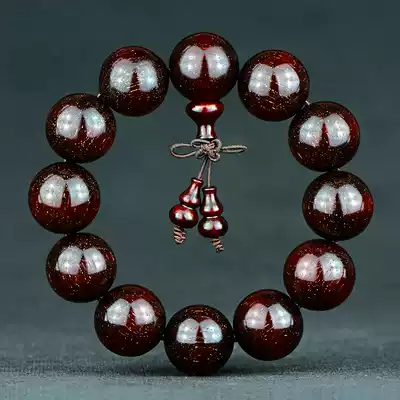 Authentic full gold star leaflet rosewood bracelet 20 Buddha beads men's wild old material high density smooth wood 108 bracelet women