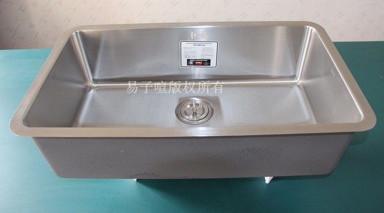 America SUS304 stainless steel extra large single tank oversized single basin sink 1.2 thickened large single cylinder AB7946-1