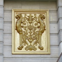 Cement mountain flower GRC pattern shape window flower roof flower Roman column decorative triangle top flower plastic steel mold