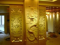 Sandstone relief sandstone carvings custom sandstone background wall tiles FRP hotel relief mural beautiful future