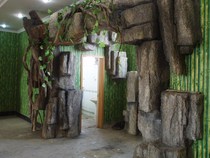 Customized new sculpture large rockery engineering simulation tree production and sales landscape glass fiber reinforced plastic sandstone cement