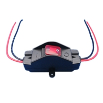 12v 24v 50A trolley motorcycle battery battery battery high current high power with light button double cut switch wire