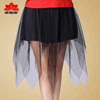 Серый черный треугольный марлевой юбку