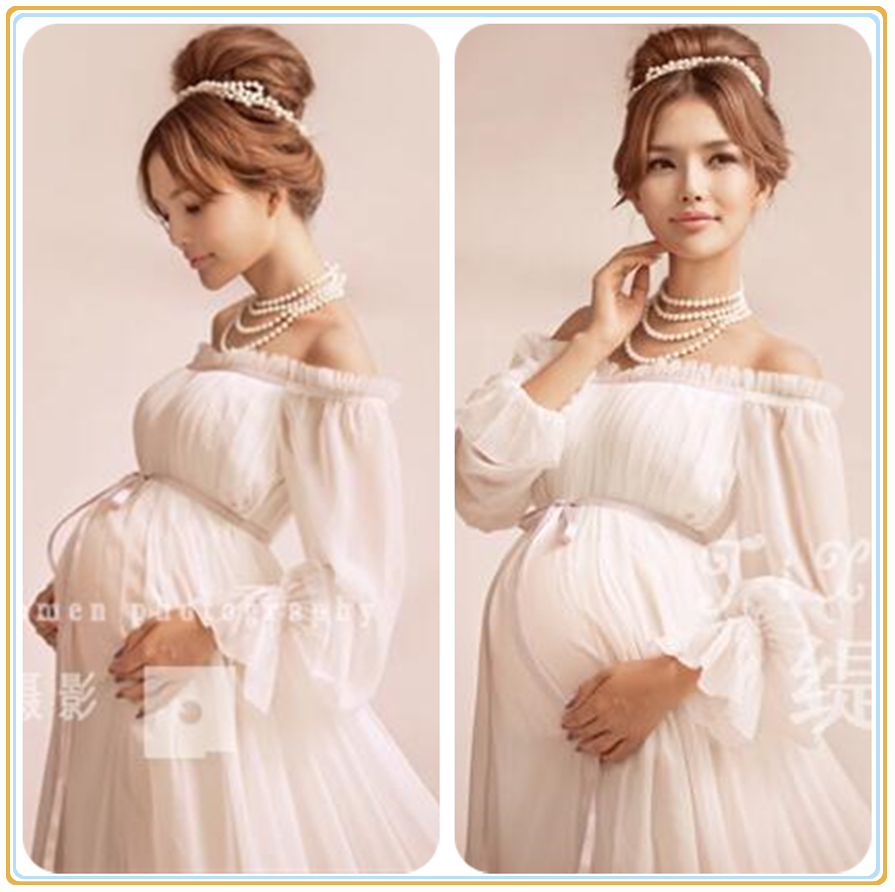 2016 New Shadow Building Pregnant Woman Photo Costumes Photothemed Gestational Woman Dress Photogestational Gestational Gestational Gestational Gestation-Taobao