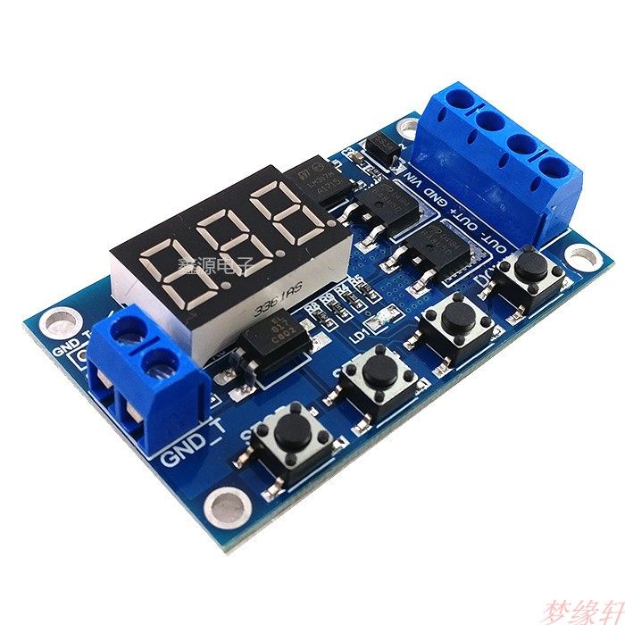 触发循环定时 延时开关电路 双MOS管控制板代替继电器模块 12 24V