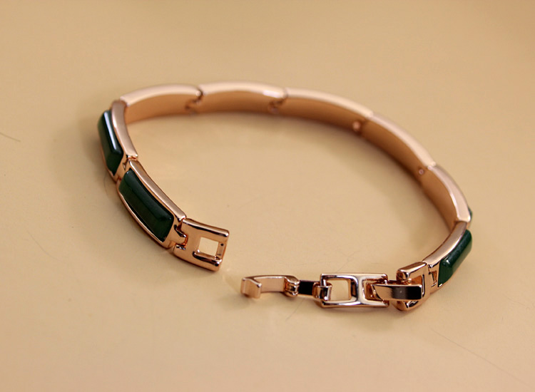 Winnie Wahira hình học hình chữ nhật opal vòng đeo tay nữ khí chất hoang dã vòng tay trang sức người yêu món quà - Vòng đeo tay Cuff vòng tay nam bạc