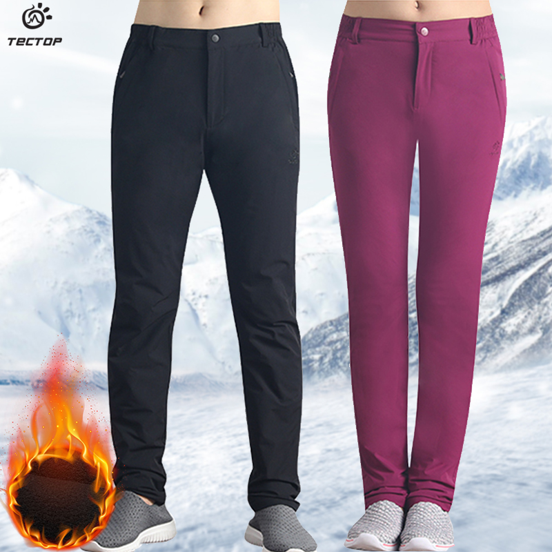 Clearance exploration outdoor autumn and winter soft shell assault pants men and women warm breathable soft shell pants thick couple pants