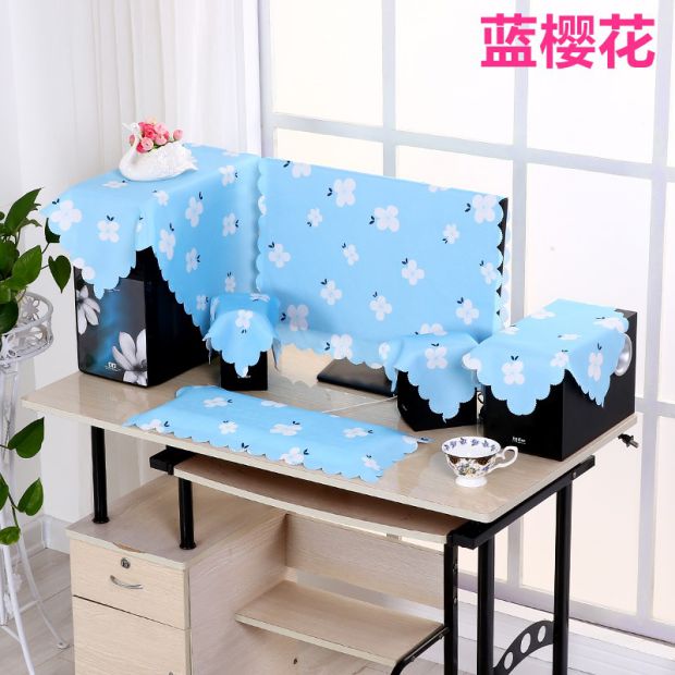 Bông và vải lanh máy tính che bụi màn hình máy tính bao gồm máy tính để bàn LCD trường hợp máy tính 22 24 27 inch màn hình bìa vỏ bọc máy giặt cửa ngang electrolux