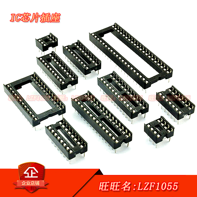 Imported 8P Chip Socket Dip-8P Chip Socket 8-Pin Ic Socket 8-Position Direct Plug Ic Chip Base