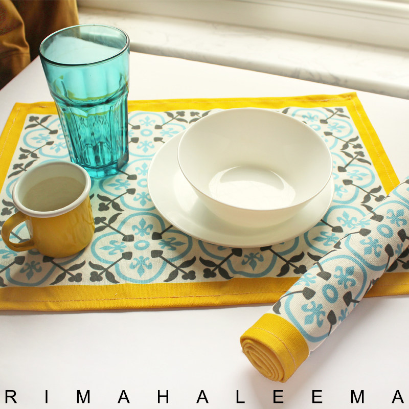 Original retro-niche Morocco Bohemia pure tablecloth fabric fabric pad soft cloth fabric soft-suit