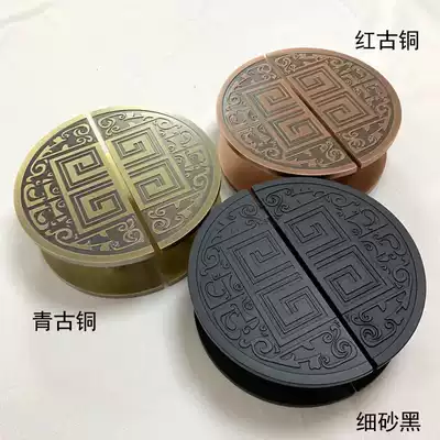 Light luxury glass door handle semicircular door double door round simple bronze wood door handle sliding door spot