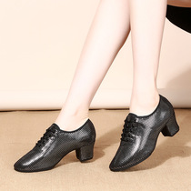 Printemps Summer Season Square Dance Shoes Latin Dance Shoes Women Adults Soft Bottom Teachers Shoes Cloth Noodles Dancing Shoes Morden Dance Shoes