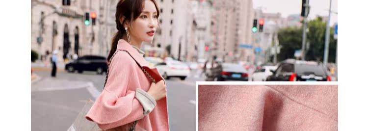 Áo len hai mặt phổ biến áo khoác len nữ áo len dài Hàn Quốc 2018 mới len cashmere mùa thu đông áo khoác da lộn nữ