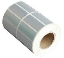 Hot sale waterproof adhesive paper 50x15mm Silver Dragon label paper GT800 silver PET bar code paper 5thousand