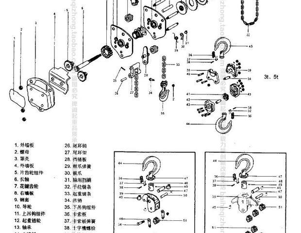 Dụng cụ nâng Palăng xích kiểu Nhật Bản xích ngược Thiết bị cẩu tay nhỏ - Dụng cụ thủy lực / nâng