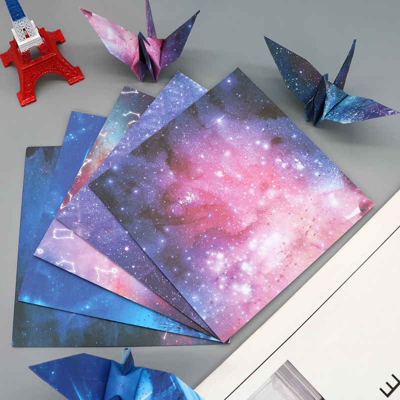 Origami Square Paper, Handmade Paper, Starry Sky Constellation Origami, Paper Crane, Kindergarten Craft Class Materials 14.5cm