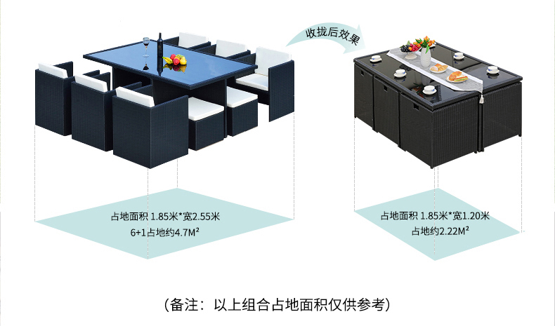 幽 之 腾 Bàn ngoài trời và ghế kết hợp thiết lập giải trí ban công cà phê vườn mây đồ nội thất mây không gian ghế cà phê ngoài trời
