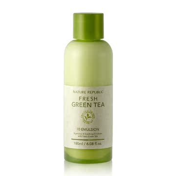 韩国Nature Republic自然乐园 清新绿茶乳液180ml 保湿补水控油
