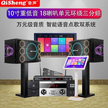 Qisheng K18 Home Ktv Audio Set 10inch Three-Way 18-Inch Unit Conference Living Room Tv Karaoke Machine Combination