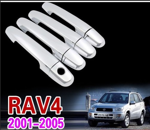 RAV4 2001-2004 plated mirror cover rear mirror mirror shell rear view mirror handle door handle chrome plated