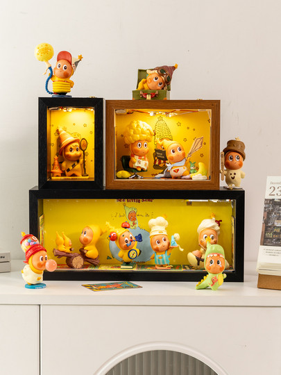 Suitable for Bubble Mart 123 Star Man Gift from Outer Space Blind Box Storage Box Display Case Dustproof Photo Frame