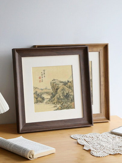 American-Style Square Picture Frame for Wall Hanging, Photo Framing, Square 10-Inch, 12, 14, 16 Oil Painting Outer Frame Display Frame