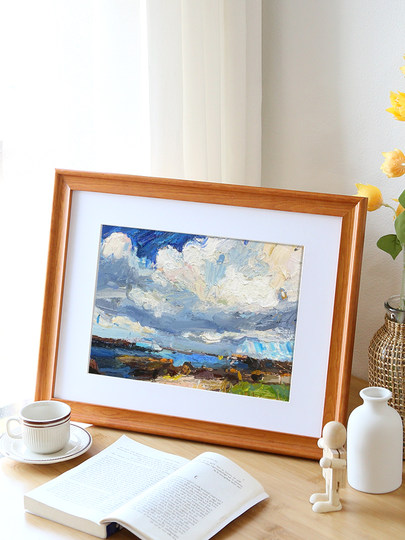 Solid Wood Nordic Style Wall-Mounted Large Picture Frame Photo Frame Mounting 50cm 75cm 40 New Chinese Style 6016inch 24inch