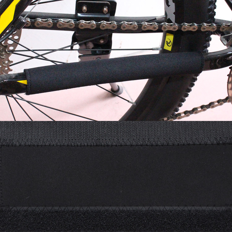 Bicycle mountain bike chain protection sticker Bicycle chain protection sticker Velcro frame protective cover Chain cloth