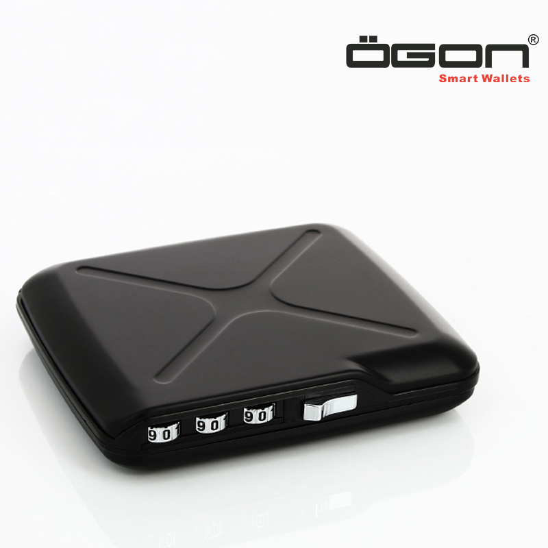Ogon French Aluminum Password Wallet Card Holder Card Case Anti-Rfid Handheld Safe Password Lock in Stock Ogon French Aluminum Password Wallet Card Holder Card Case Anti-Rfid Handheld Safe Password Lock in Stock