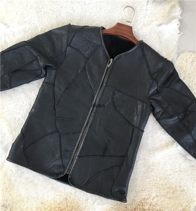 Lông một nam da áo da cừu cừu cắt len ​​nam áo sơ mi áo khoác da mùa đông ladies liner áo khoác nam kaki