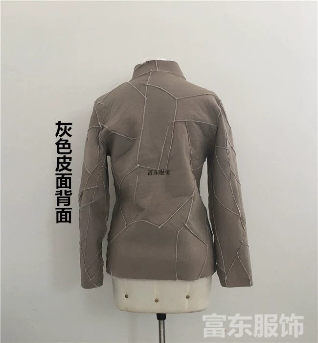 Cừu sheared lông một len ​​lót quần áo cừu fur coat áo khoác da bông ngoài trời windproof ấm áo khoác thể thao